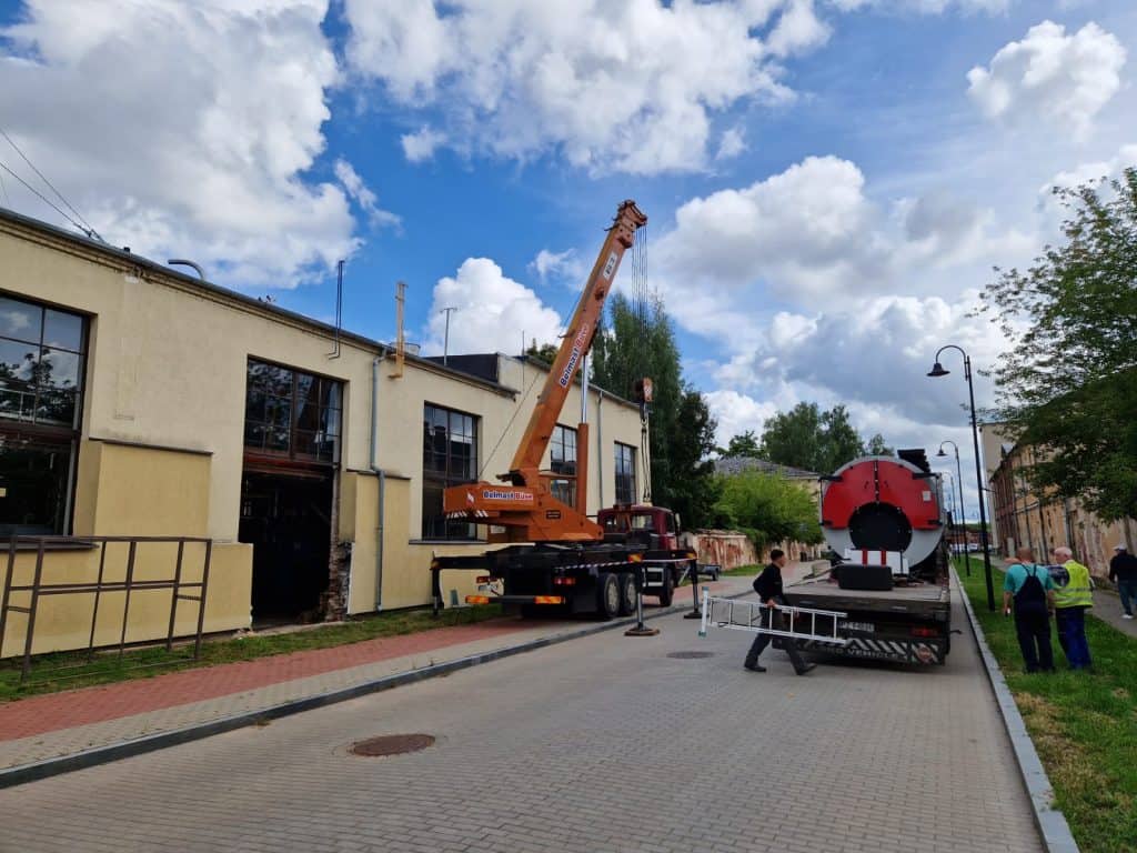 Transportation of an oversized gas boiler from Turkey to Latvia